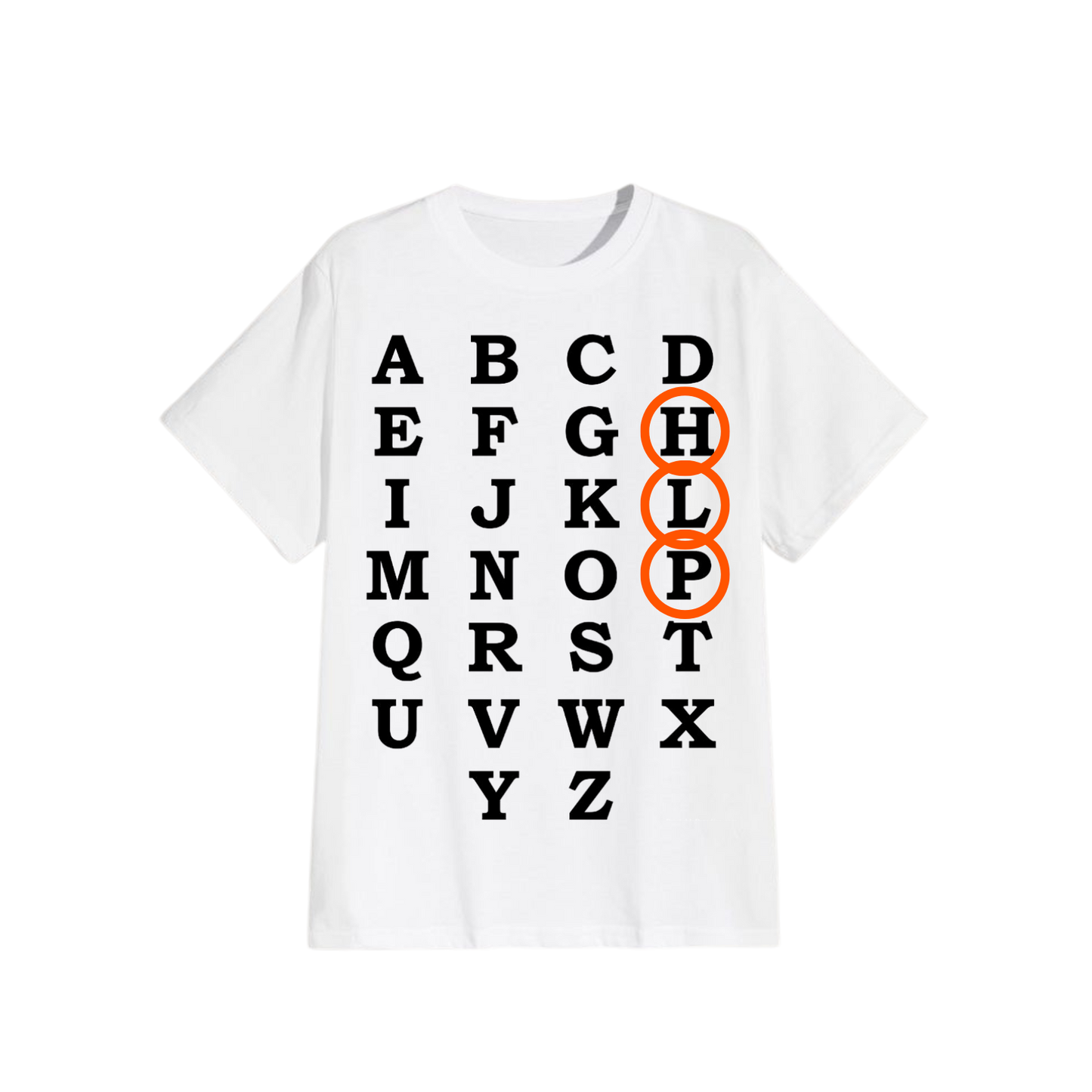 Alphabetical Tee