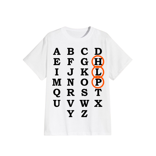 Alphabetical Tee